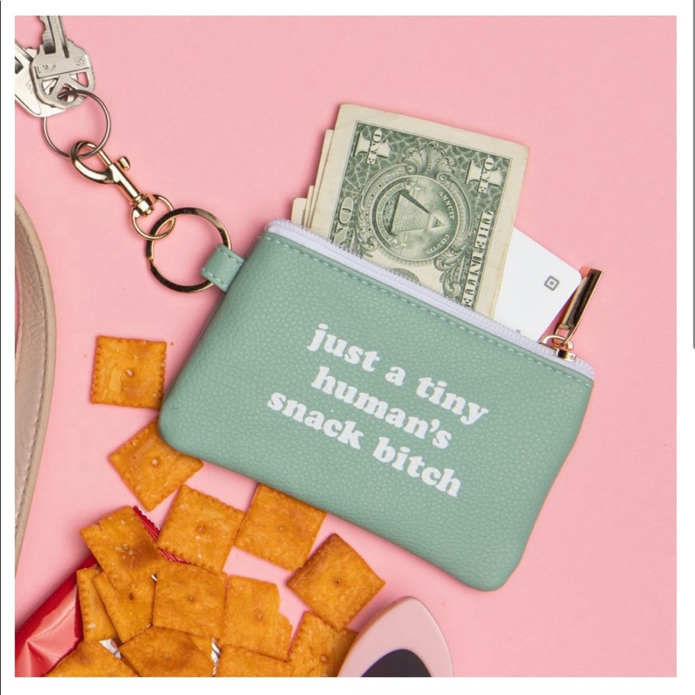 BNWT Totalee Foam Green Keyring Zip Wallet 💳